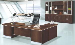 Quality modern big boss melamine office table furniture in warehouse wholesale