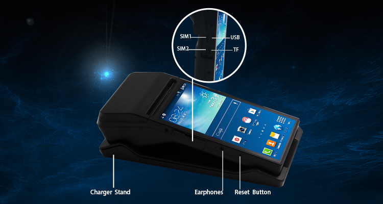 7inch Android Handheld POS Terminal with 80 MM Printer NFC 3G/4G Digital POS Machine