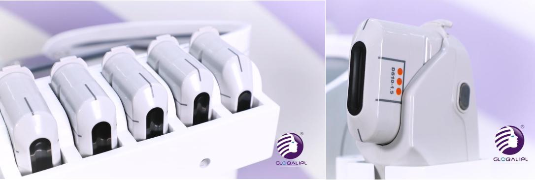 Vertical 5 Cartridges HIFU Beauty Machine For Face Lifting / Wrinkle Removal