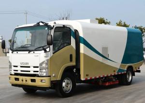 Quality ISUZU 9CBM Road Sweeper Truck 4x2 Vacuum Sweeper Road Washing Truck wholesale
