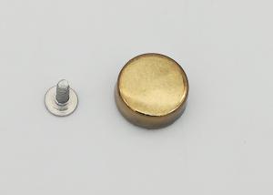 Quality Round Golden Decorative Rivets For Metal , Elegant Style Pop Rivet Kit wholesale