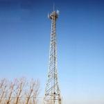 3 Legged 60m Galvanized Angle Steel Self Supporting Telecom Tower