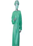Waterproof Medical Isolation Gowns With PE Coating Non Woven Material