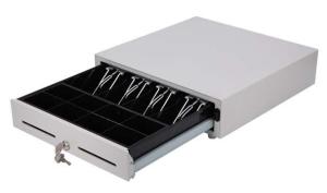 Quality 16 Inch Manual Cash Drawer POS / Small Metal Cash Box Steel Construction 410M wholesale