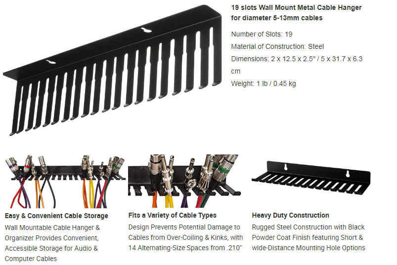 Upgrade Your Wardrobe Organization with Desktop Cable Duct Support and Iron Accessories