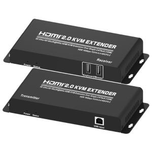 Quality HDMI 2.0 Over Single CAT5e 120M HDMI KVM Extender wholesale