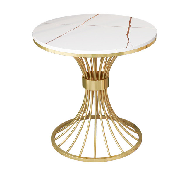 Contemporary Marble Sofa Side Table No Storage OEM ODM