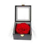 7-8CM Red Preserved Rose Gift Box For Celebration / Gift / Occasion