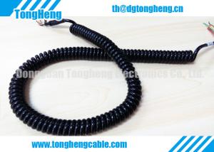 Quality Abrasion Resistant Glossy Black Retractable Cable wholesale