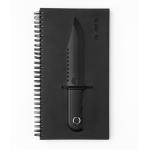 Black Customized Font Notebook Universal Writing Gun Knife Tactical Hard Cover
