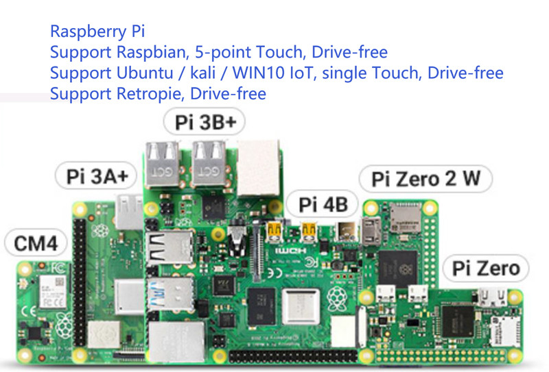 11.9 Inch Stretched HD Capacitive Touch Monitor Supports Raspberry Pi Jetson Nano and Windows with Adjustable Brightness