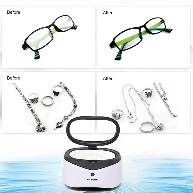 35W 40kHz Ultrasonic Watch Cleaner 600ml Capacity ABS Housing With SS Tank