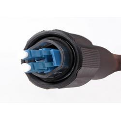 China Waterproof 3M Fiber Optic Patch Cord Duplex LC Connector , Aluminum Housing on sale
