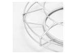 Layered Round Silver Metal Frame Decorative Wall Mirror Small Size For Wall