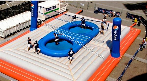inflatable volleyball court , inflatable beach volleyball court , pvc floor for