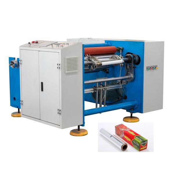 1370*1550*900mm 2 Axis Semi Automatic Household Aluminum Foil Roll Rewinding