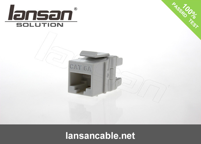Zinc Alloy Nickel Free Rj45 Cat6a Keystone Jack FTP Shielded