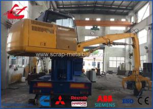 Quality Diesel Engine Drive Metal Scrap Baler Logger With Grab and Trailer 3m Press Room wholesale