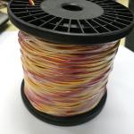 Red - Yellow Type K Type Thermocouple Cable Standard AWG24 Compensating Wire