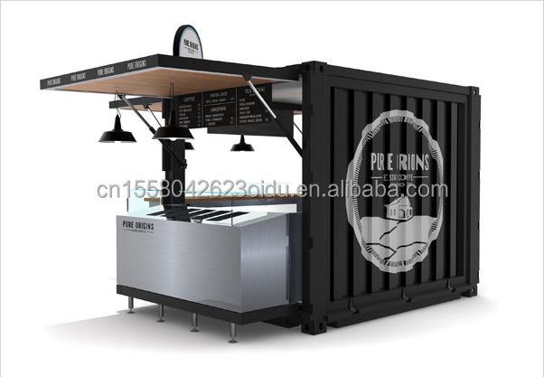 20ft or 40ft Combination Container Room Customizable Color for Sales Booth Coffee Shop Guard Room Office Bar