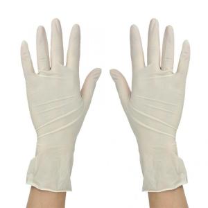 Quality Non Slip Disposable Latex Examination Gloves , Disposable Rubber Gloves wholesale