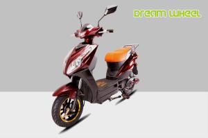 Quality 2 Wheeled Electric Bike Scooter With Seat 120km 60V 500W Dark Red wholesale