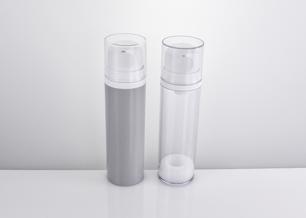 50ml 100ml 150ml plastic empty airless dispenser pump bottle primary cosmetic packaging container wholesale custom