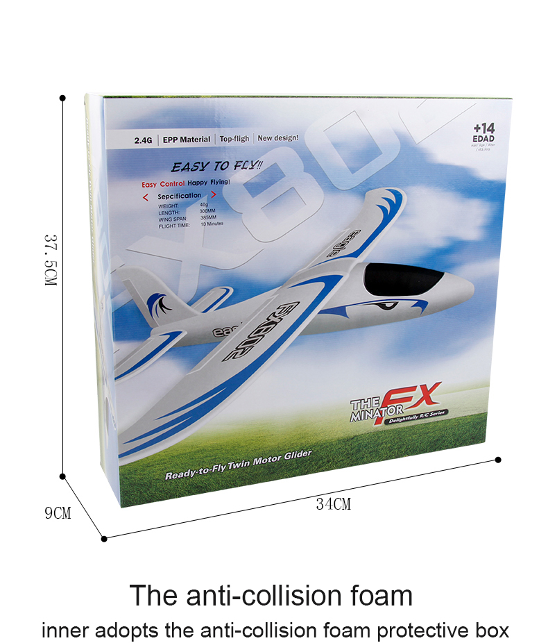 Fx802 2.4g 2ch Epp Foam Eagle Rc Airplane Rtf Fixed Wing Electric Outdoor Remote Control Plane Aircraft Rc Glider Flying Toys