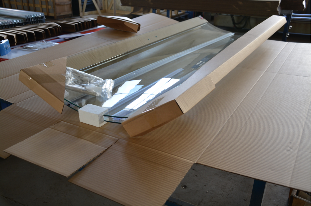 Curtain Walls Clear Tempered Glass Curved Bent Laminating Toughened Low Iron Glass for Office Building