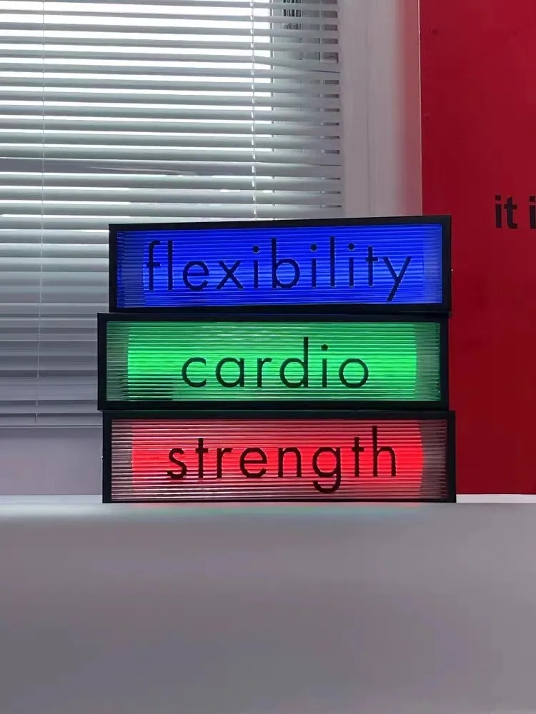 Double-Sided Side Led Illuminated Sign Light Box Custom Three-Dimensional Acrylic Sign