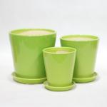 Indoor Ceramic Flower Pots With Drainage Holes Modern Style