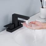 4'' Centerset High Arc Double Handle Bathroom Faucet CUPC