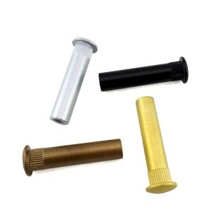 Quality M2 M2.5 M3 M4 304 Stainless Steel Oval Head Semi Tubular Rivets Male Screw Size TM 8-32*6 wholesale