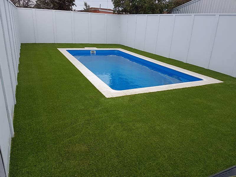 Water Permeability Artificial Grass Landscaping / Synthetic Turf Around Pools
