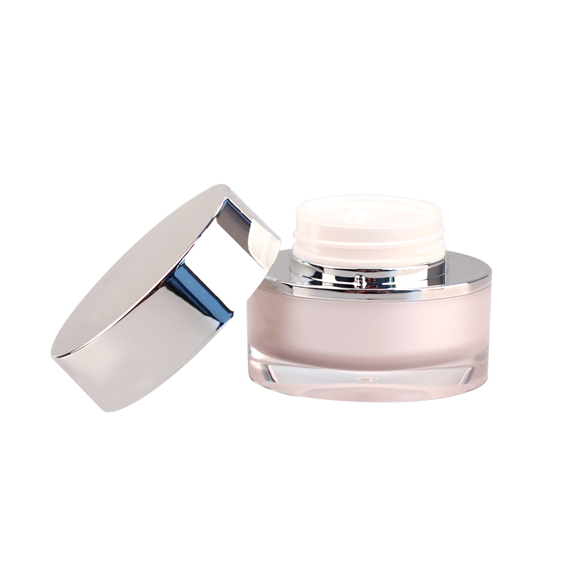 Fashion oval shape acrylic cosmetics jar 50g acrylic cosmetic jar 30g cosmetic acrylic cream jars