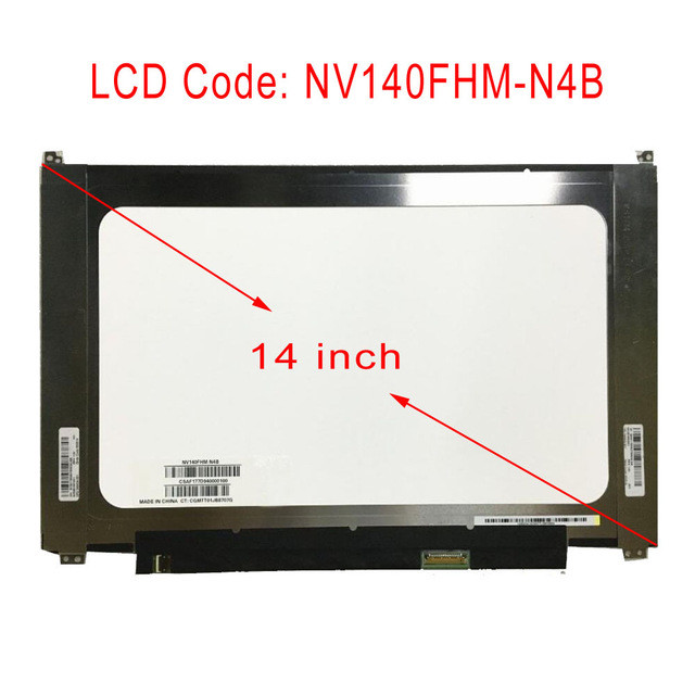 Laotop BOE 14" Widescreen LCD Computer Monitors NV140FHM-N4B 1920*1080 Pixels 220CD/M2