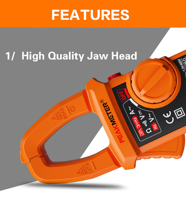 Smart AC Digital Clamp Meter Multi - Meter With Continuity Measurement