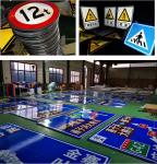 Customized Reflective Road Sign For Road Safety Warning In Aluminium Steel