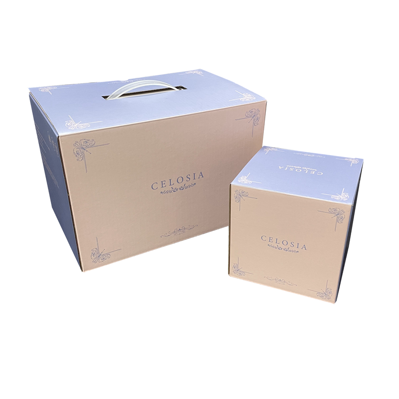 Custom Cardboard Packaging Clothing Corrugated Box With Plastic Handle Multi-Functional for Candle