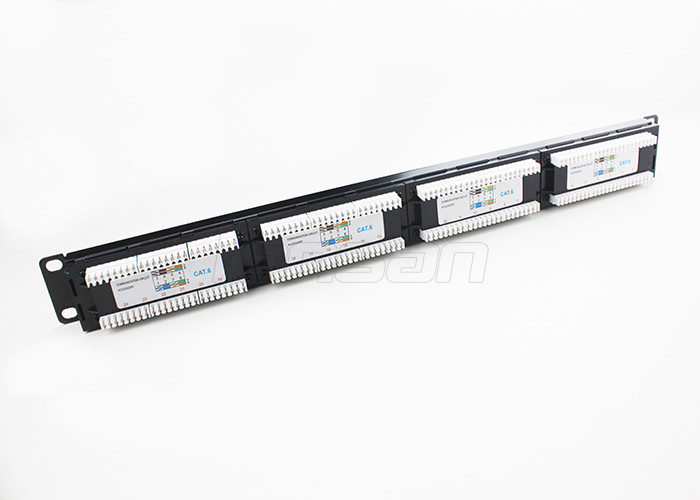 PBT GF Network Cable Assembly FTP Keystone Jack 24 Port Cat6 Patch Panel