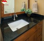 Hotel Kitchen Countertop and Stairs Cut-To-Size Indian Black Star Galaxy Granite