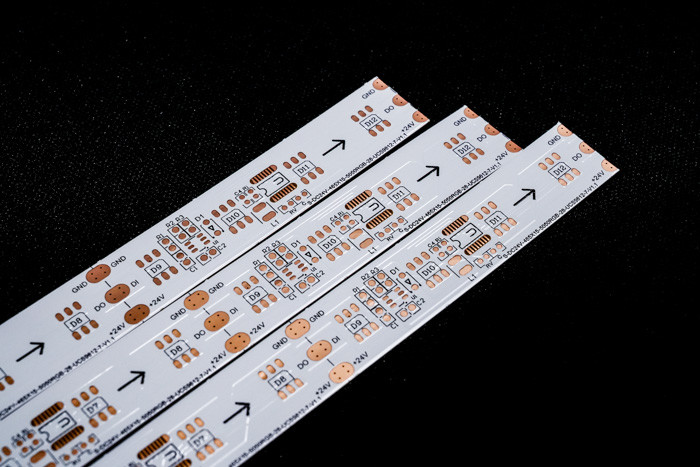Flexible PCB Board For LED Strip Colorful Double Layer Board Double Sided Film Coating