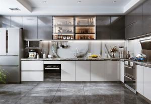 Quality Modern Luxury Interior Furniture Flat Pack Design Cupboard Kitchen Cabinets wholesale
