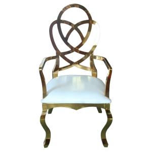 Quality Leather Cover Flower Arm Chair For Reception Area And Group Photo Area wholesale
