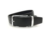 Business Pin Buckle Black 3.5cm Men Leather Dress Belt