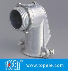 Quality 90 Degree Metal Zinc Flexible Conduit And Fittings Squeeze Angle Connectors wholesale