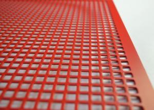 Quality 0.2mm-5mm Powder Coated Perforated Metal Sheet Square Hole Antirust wholesale