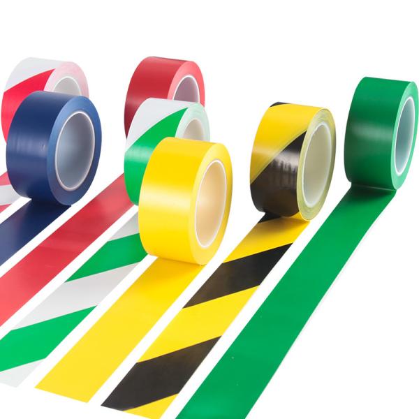 Colorful Yellow Black PVC Marking Tape For Hazard Pe In Underground Road