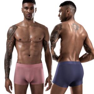 Quality Anti-Bacterial Mens Boxer Shorts L-3XL Knitted Plus Men'S Breathable Mesh Underwear wholesale