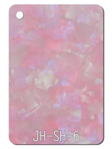 Quality Shell Pink 2.5mm-15mm Texture Design Acrylic Sheet For Cabinet Doors wholesale